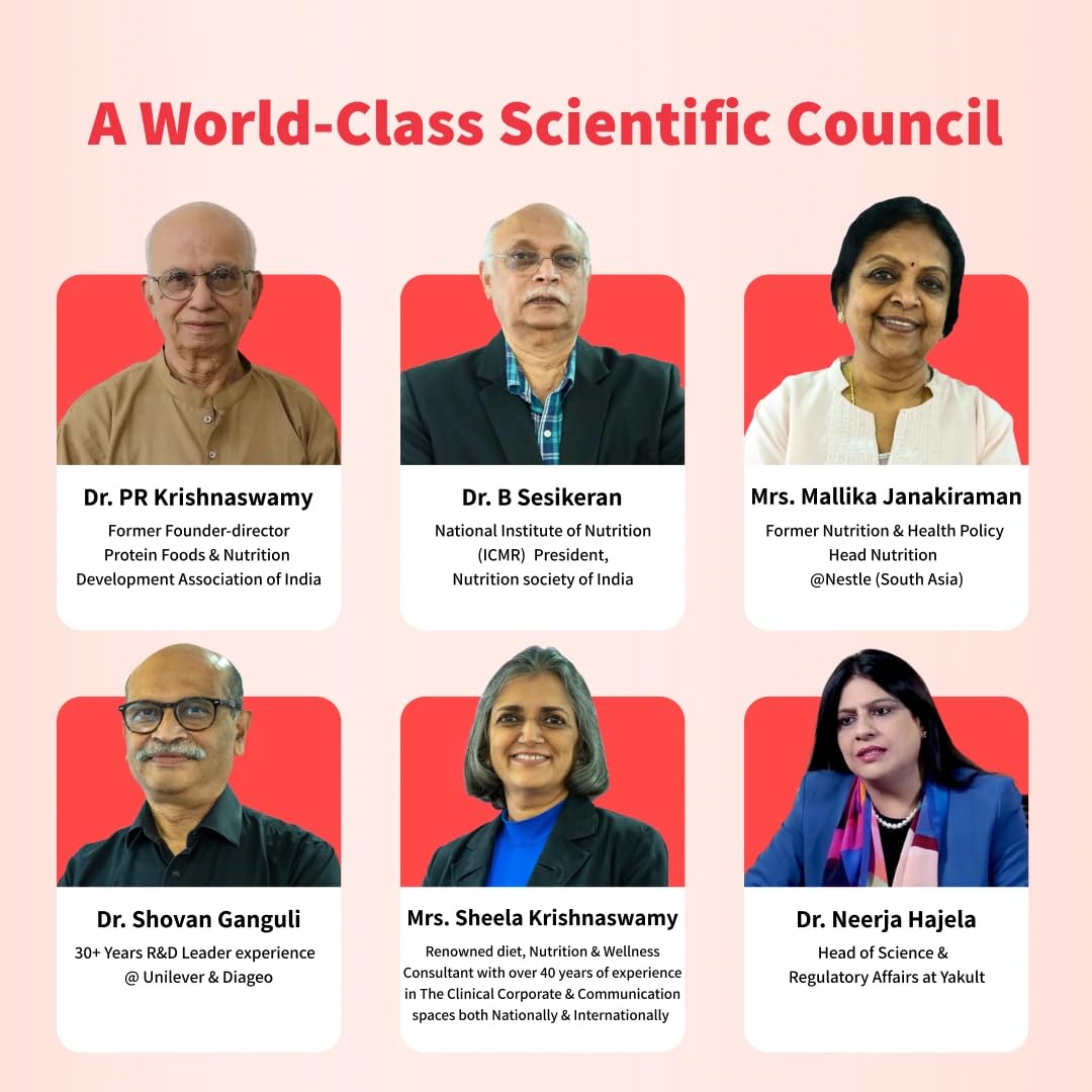 World-Class Scientific Council with six experts on a pink background