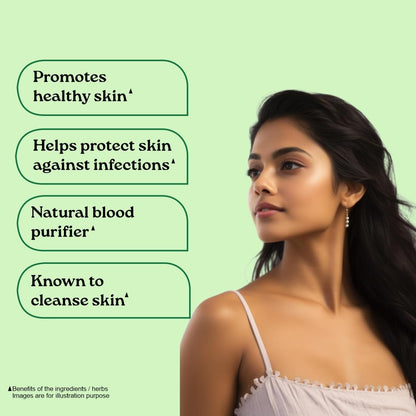 Organic India Neem Blood Purifier - 60 Veg Capsules, Natural Blood Purifier, Plant-Based Anti-Bacterial, Anti-Viral, With Immunity Boosting Properties, GMP & NPOP Certified Organic