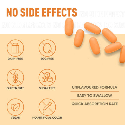 Herbalmax L-Glutathione Tablets with Vitamin C Skin Whitening, Brightening & Radiance Powerful Antioxidant & Immunity Booster Natural Detox Support 30 Tablets