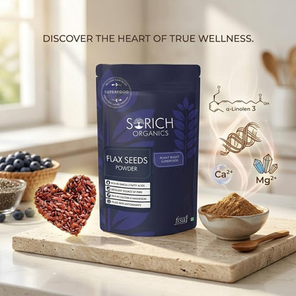 Sorich Organics Cold Milled Flaxseed (Alsi) Powder 400g | Protein & Fiber | Supports Hair Growth & Skin Health | Natural Superfood for Weight Loss & Digestion | Gluten-Free