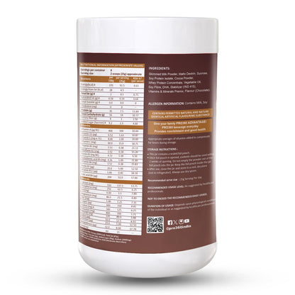 Pro360 Classic Daily Wellness Health Supplement Family Nutrition Protein Powder for Men and Women (200g, Chocolate)