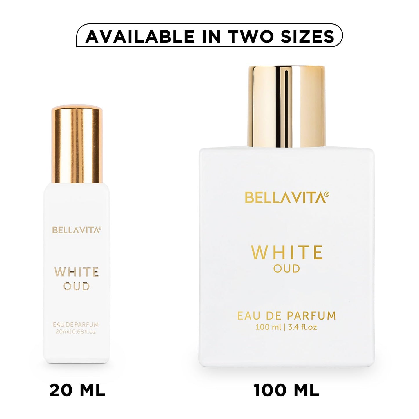 Bella Vita Luxury White Oud | Long Lasting Unisex EDP 20ml | with Orange, Patchouli, Musk | Oud & Fruity Premium Fragrance Perfume for Unisex | Great for Everyday Use