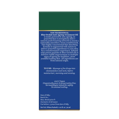 Biotique Advanced Organics Youth Renewal Blue Orchid Anti Ageing Treatment Oil, 30ml