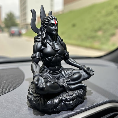 UNOVATE Shiva Idol for Car Dashboard | Shiv Idol | Lord Shiva Murti | Black