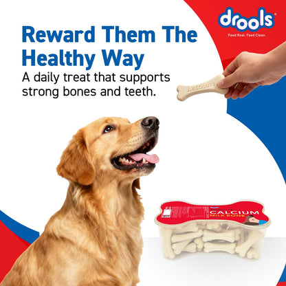Drools Absolute Dog Supplement Treats 600g Jar (40 Pieces) | Supports Joint Health | Strengthens Teeth | Promotes Dental Cleaning | Easily Digestible | Suitable for All Life Stages (Standard)