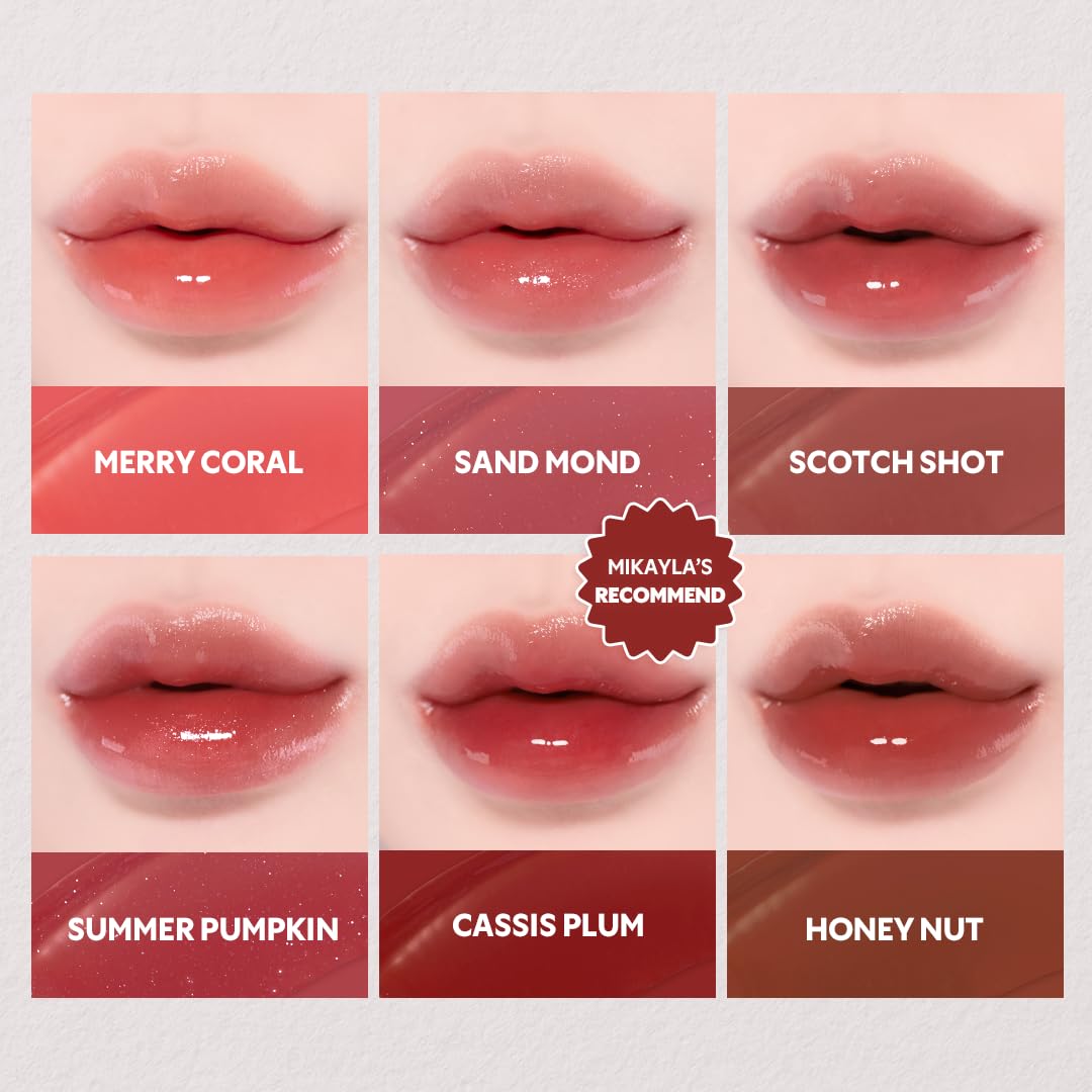 TIRTIR Waterism Tinted Lip Gloss, Kiss Ready Lipgloss, 12H Long Lasting Non Sticky Natural Tinted Glow Korean Multiuse Cheek and Lip Tint for Women gift, #18 CHERRID, 1.8g