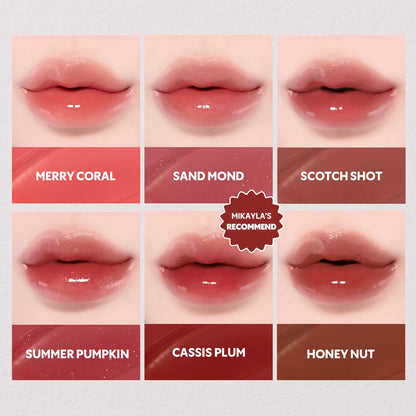TIRTIR Waterism Tinted Lip Gloss, Kiss Ready Lipgloss, 12H Long Lasting Non Sticky Natural Tinted Glow Korean Multiuse Cheek and Lip Tint for Women gift, #18 CHERRID, 1.8g