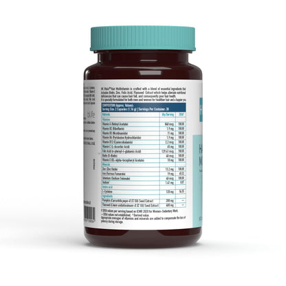 HealthKart HK Vitals Hair Vitamin with DHT Blockers (60 Capsules) | Omega & Biotin, Supports Keratin Synthesis & Helps Reduce Hair Fall