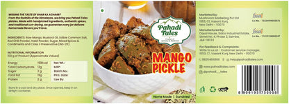 Pahadi Tales Mango Pickle 200g | Aam ka Achar in Mustard Oil | Sundried Kache Aam ka Achaar | Homemade Ghar Ka Achar | Traditional Pahadi Recipe | Made in Jammu & Kashmir