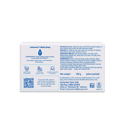 Johnson's Baby Soap (100g), White