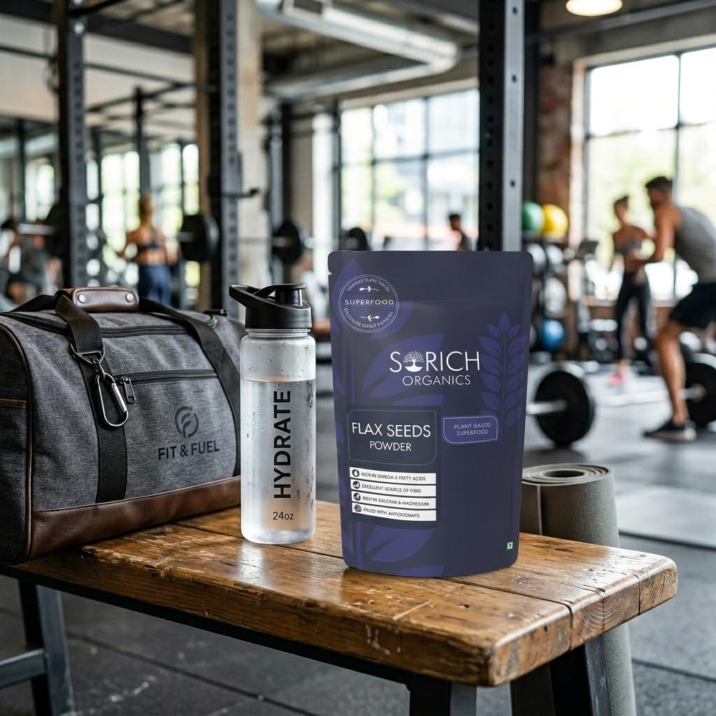 Sorich Organics Cold Milled Flaxseed (Alsi) Powder 400g | Protein & Fiber | Supports Hair Growth & Skin Health | Natural Superfood for Weight Loss & Digestion | Gluten-Free