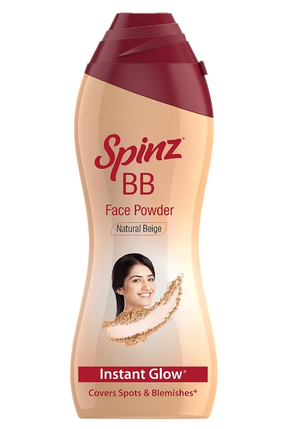 Spinz BB Brightening & Beauty Face Talc for Instant Brightness | Lasts 2X Longer, Covers Dark Spots and Blemishes, Gives Soft and Smooth Skin (Natural Beige) – 70 gm