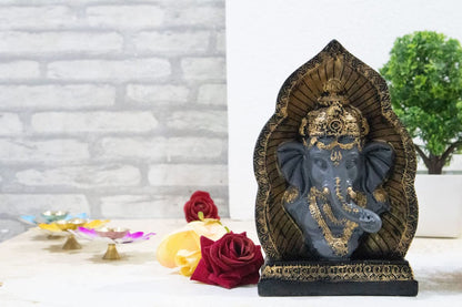 Beautiful Vinayak Ji | Shri Ganesh | Bhagwan Ganpati Statue Decorative Showpiece Gift Item Best for Home & Office Decor, Car Dashboard, Size - 6 x 6 x 15 cm (Cave Ganesha)