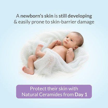 AreoVeda Ceramide Baby Wash & Shampoo (200ml) | PENTAVITIN® And Inulin Prebiotic | Ceramide Care + Long Lasting Hydration | Safe For Newborns