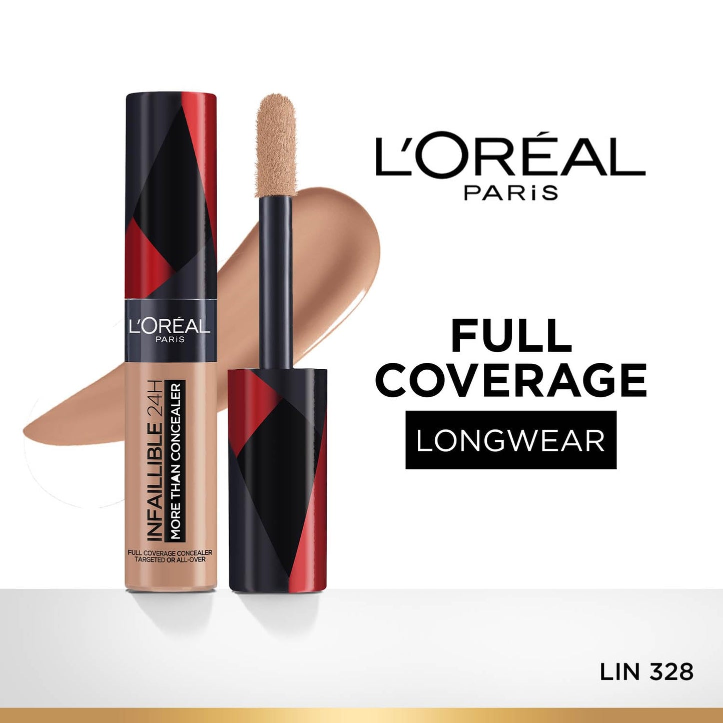 L'Oreal Paris Infallible Full Wear More Than Concealer - 328 Neutral, 10ml
