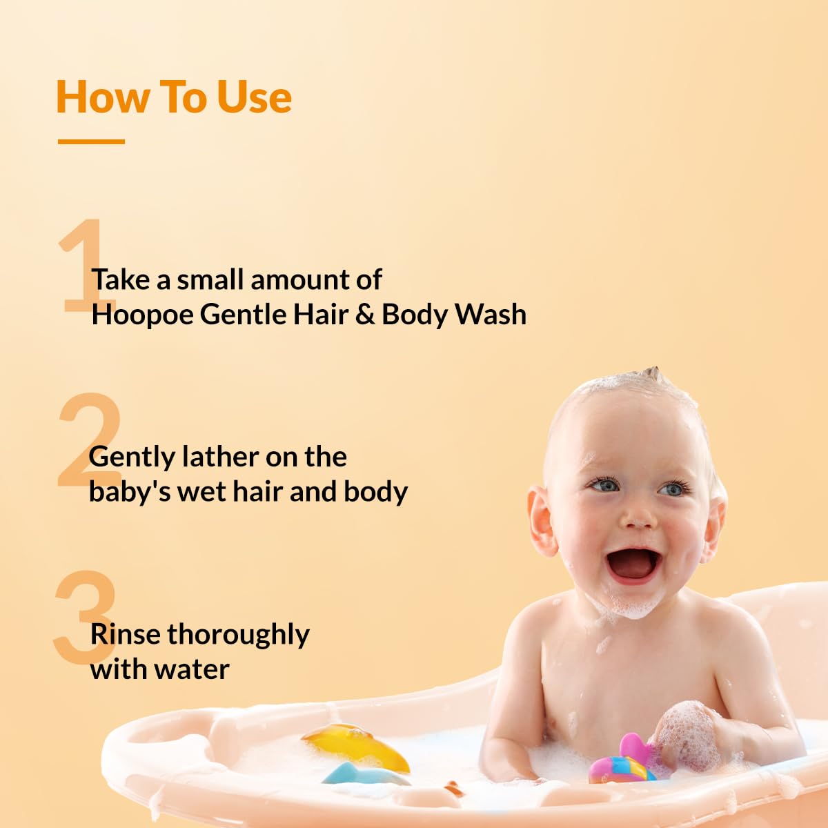 Fixderma Hoopoe Gentle Hair & Body Wash for Kids with Colloidal oatmeal, Aloe Vera Gel Extract, Calendula & Coconut Oil|Top to Toe wash for Baby | Tear Free Formula | Dermatologist Tested (100 Ml)