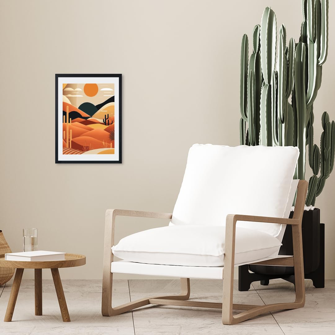 Wall paintings for home decoration - minimal Paintings with frame/Wall art decor framed posters for living room Bedroom Cafe decor (Theme-minimal) single frame