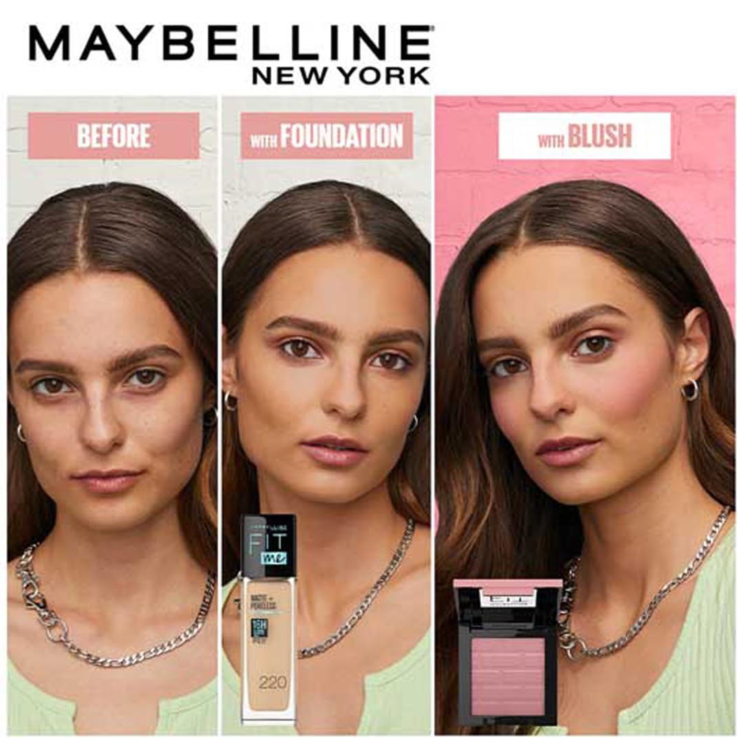Maybelline New York New Fit Me Mono Blush, 16 hours Easy to Use Long-lasting Cheek Blush. Maybelline Pigmented Creamy Powder Blush Formula, Natural and True to Tone Blush - 40 Proud|4.5 grams