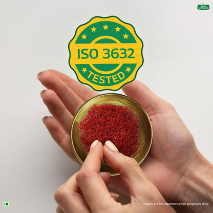 Tata Sampann Golden Saffron, 1g, Natural Aroma & Colour, Pure & Natural Kesar, ISO 3632 Tested