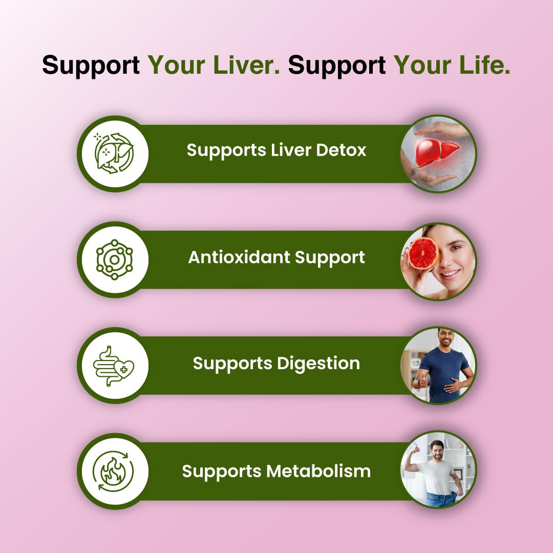 ZEROHARM Nano Milk Thistle - 800 mg with 80% Silymarin Extract (30:1) for Liver Detox, Cleanse, Antioxidant Support & Metabolism - High Absorption Supplement for Men & Women - 60 Veg Tablets
