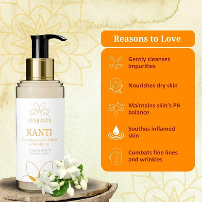 Svarasya Kanti Natural Facewash for Soft, Soothing and Nourishing skin| Suitable for all skin types|100ml