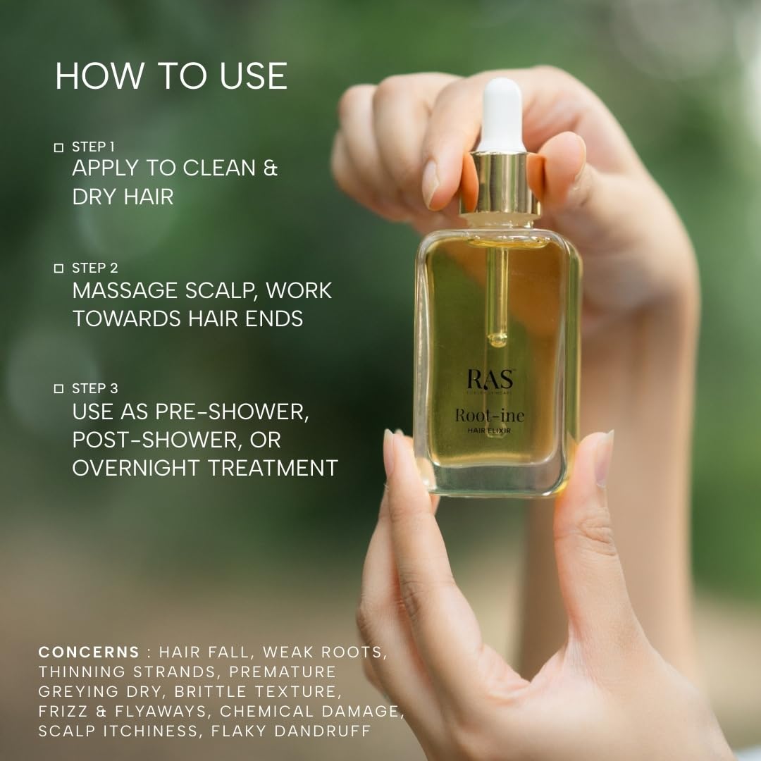 Ras Root-ine™ Hair Elixir with 30 Regenerative Botanicals