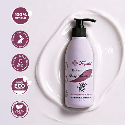 Botani Glow Herbal Moisturizer – With Seabuckthorn, Amla, Tulsi, Green Tea, Aloe Vera, Jojoba & Almond Oil | Deep Hydration, Skin Regeneration, Glow & Nourishment | For All Skin Types | 250 ML