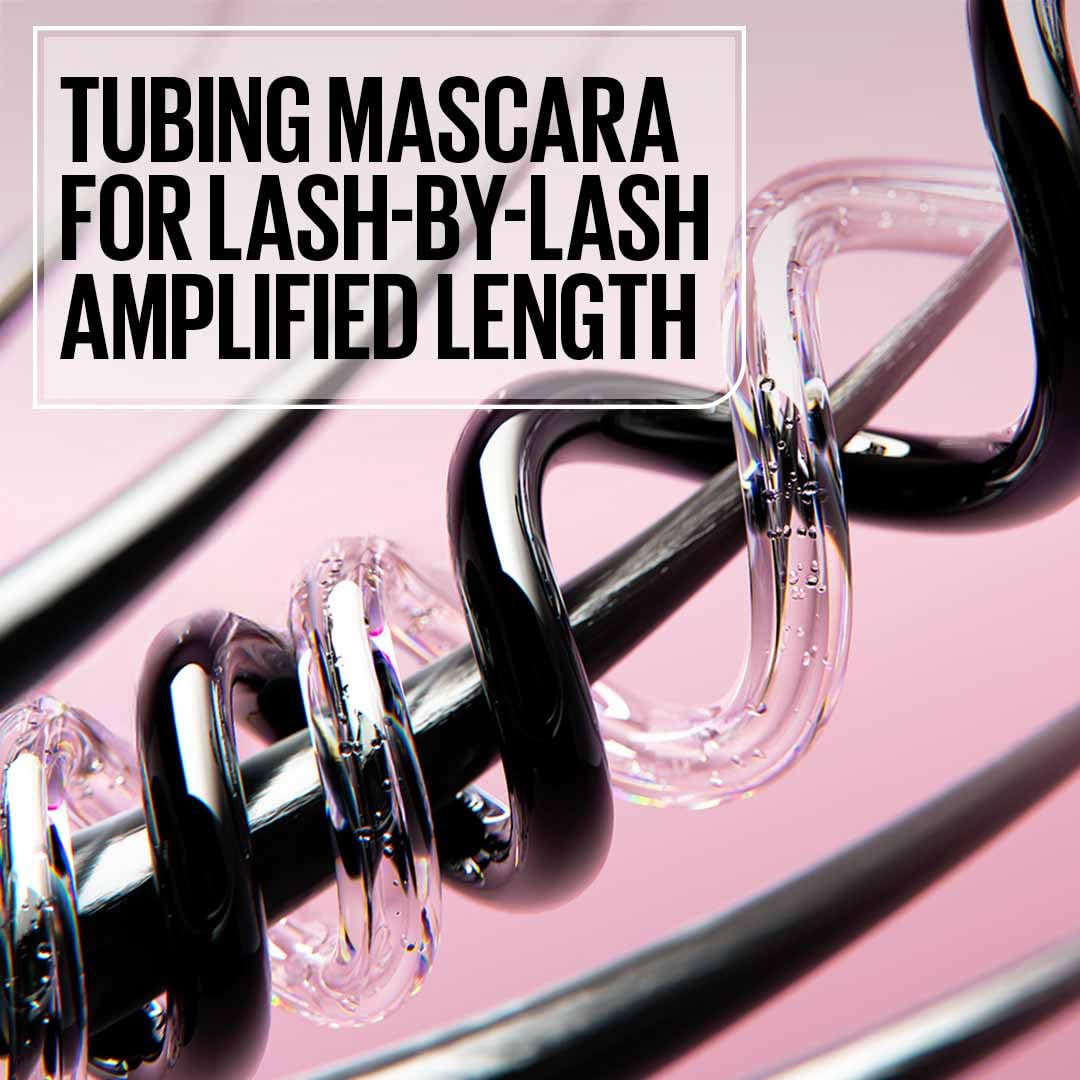 Maybelline Lash Sensational Sky Tubes Tubing Mascara, Very Black | Extension-Like Length, Conditioning with Shea Butter + Castor Oil, 7ml