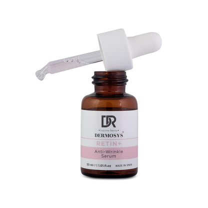 DERMOSYS Anti Wrinkle + Retinol Serum | 30ml Retinyl Palmitate | Anti Aging Serum for Daily Use | Sulphate & Paraben Free | Lift & Firm Skin | For All Skin Types - 30ml