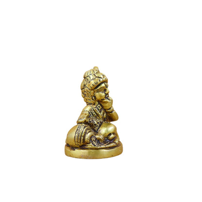 100% Pure Brass Laddu Gopal Idol for Home Dcor, Puja, and Spiritual Gifting | Ideal for Living Room, Temple, or Personal Altar