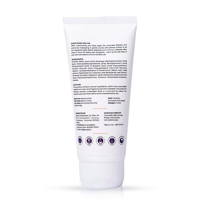 Oréalis Sunscreen Cream 100gm with UVA UVB PA+ Protection | Moisturizer with Aloe Vera | Broad Spectrum Lightweight Non-Greasy Face Sunscreen for All Skin Types Men & Women