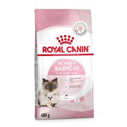 Royal Canin Mother & Babycat, Dry Food, 400 g | Supports Mother and Kitten Health, Brain Development and Natural Immunity