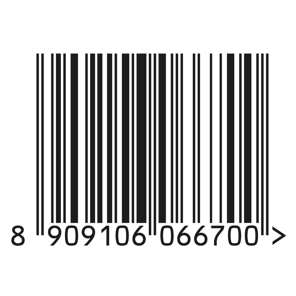 Barcode with a series of numbers on a white background