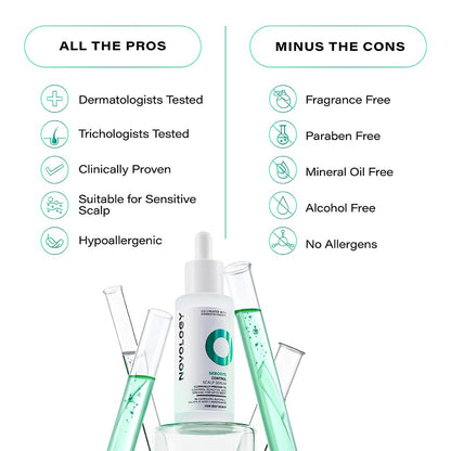 Product features with icons and text on a white background