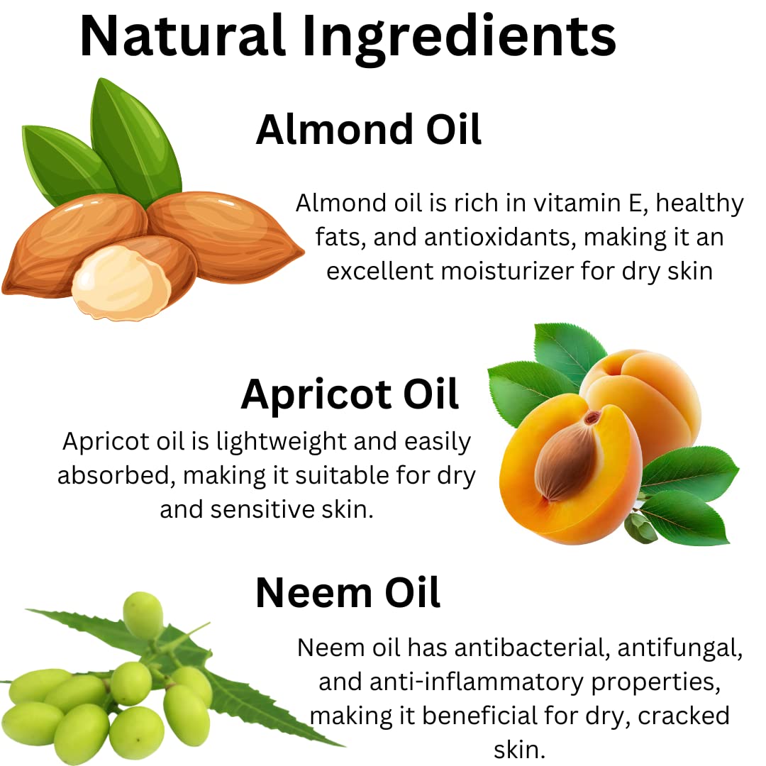 Dr. Neem Skin Cream, Enriched with Neem & Almond Oil,For Dark Patches on Knees, Elbow, Ankles & Underarms,Repairs Cracked Skin & Nipples, Paraben Free-100g