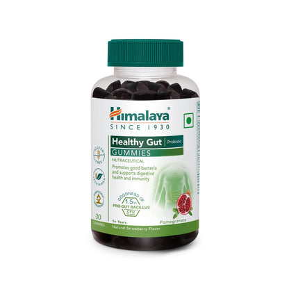 Himalaya Healthy Gut Gummies bottle on a white background