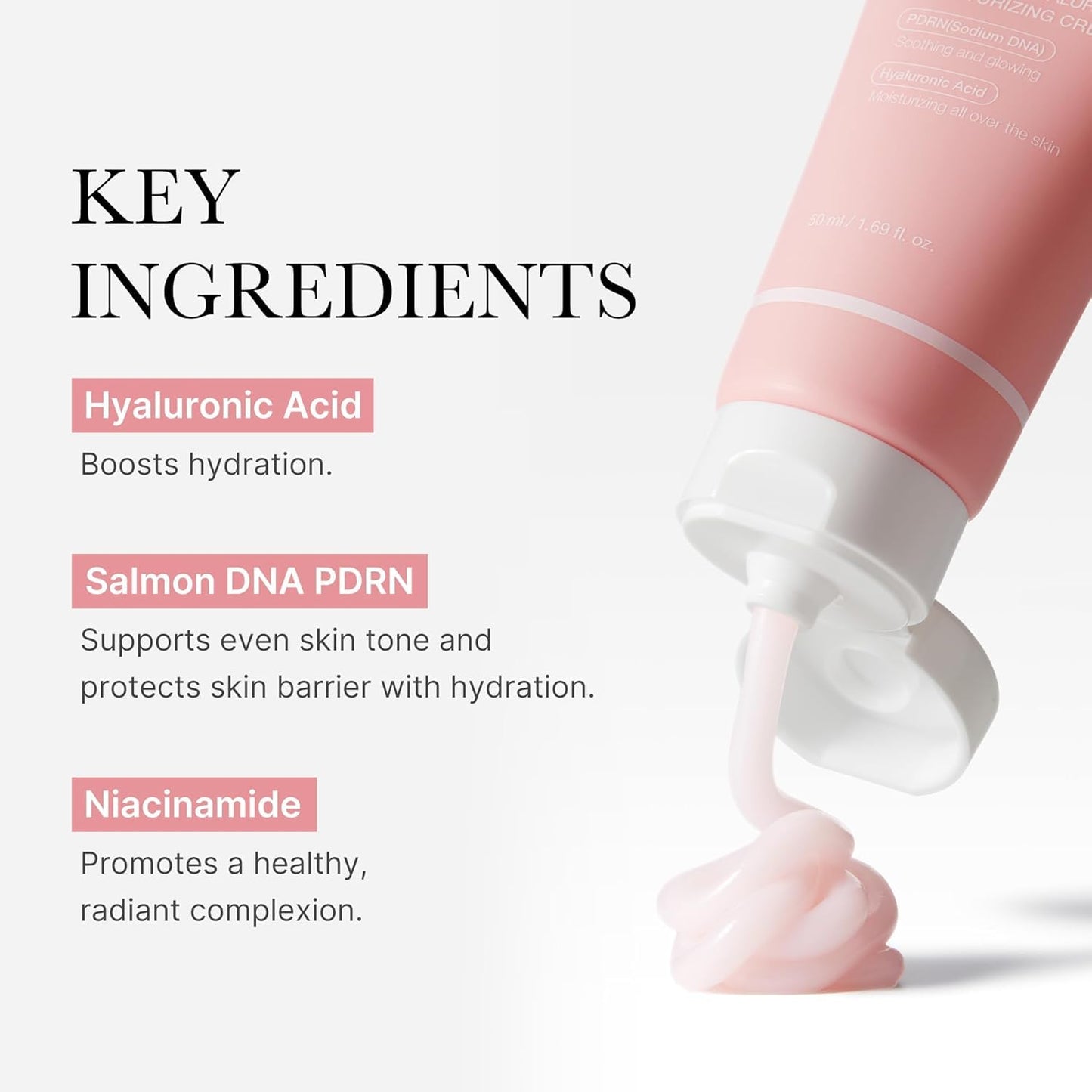 Medicube Salmon DNA PDRN Pink Hyaluronic Moisturizing Cream | Blemish Relief & Hydrating Care | Restores Skin Elasticity & Glow | Korean Skincare, Even Skin Tone & Pore Care | 50ml
