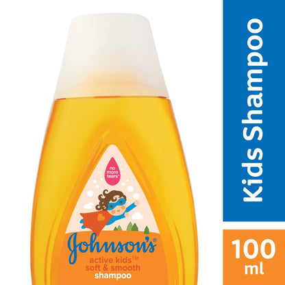 Johnson's Baby Active Kids Soft and Smooth Shampoo, 100ml
