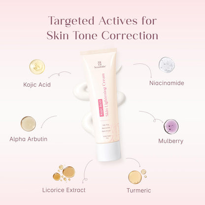Seoulskin Kojic Acid Skin Lightening Cream with Kojic Acid, Niacinamide & Alpha Arbutin |Moisturizer | Skin Brightening | For Glowing Skin | Treats Dark Spots & Pigmentation | Tan Removal | For Men & Women
