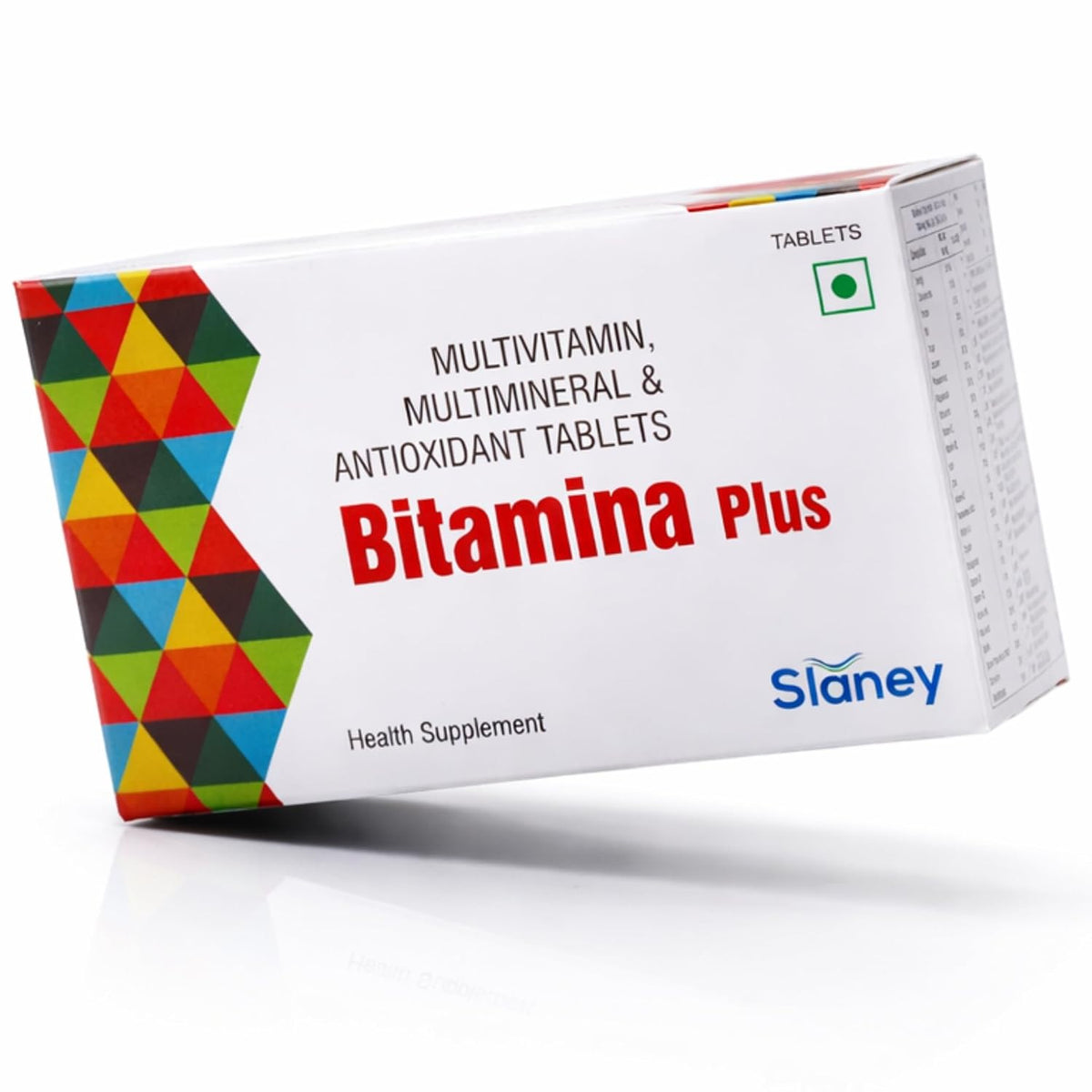 Slaney Bitamina Plus | Multivitamin Multimineral & Antioxidant Tablets | Daily Health Supplement for Immunity, Energy & Overall Wellness | 10 Tablets | Slaney