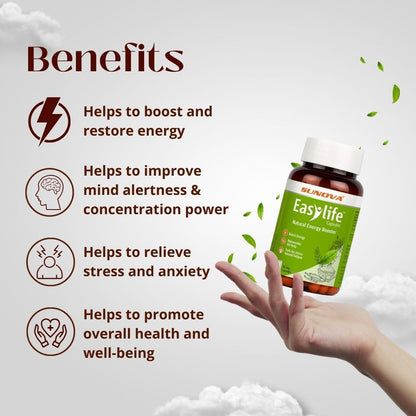 Sunova Easylife - Daily use Multivitamin , Natural Energy Booster, manages fatigue and provides energy to body