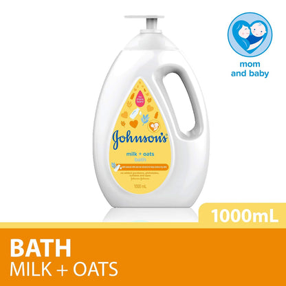 Johnsons Baby Bath Milk + Oats - 1000ml