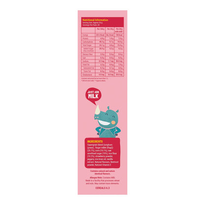 Slurrp Farm Berry Crunch Strawberry Cereal | No Maida, No Refined Sugar, No Added Colour | Ragi Stars and Moons | Healthy Breakfast | 300 g