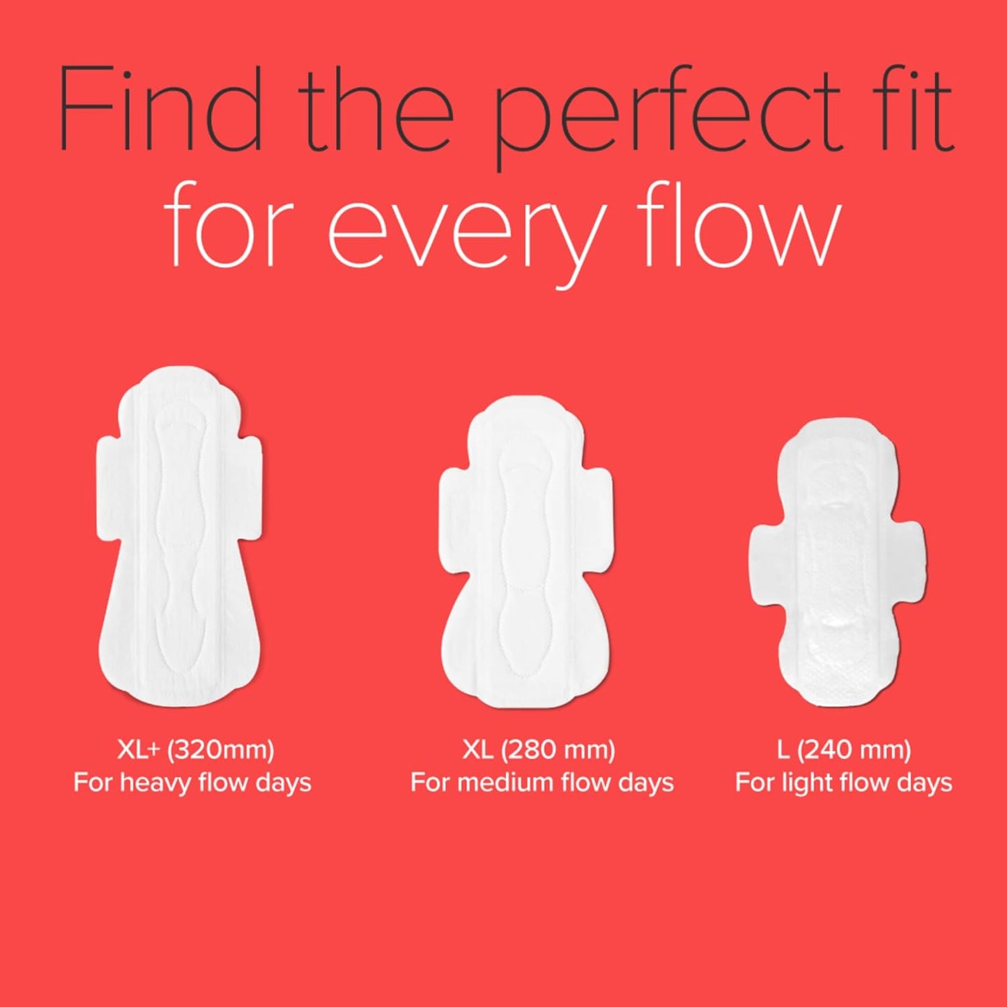 Nua Ultra Safe| 30 Heavy Flow -XL+ | SUPER SAVER PACK | Leakproof & Toxic Free Sanitary Pad (Pack of 30)