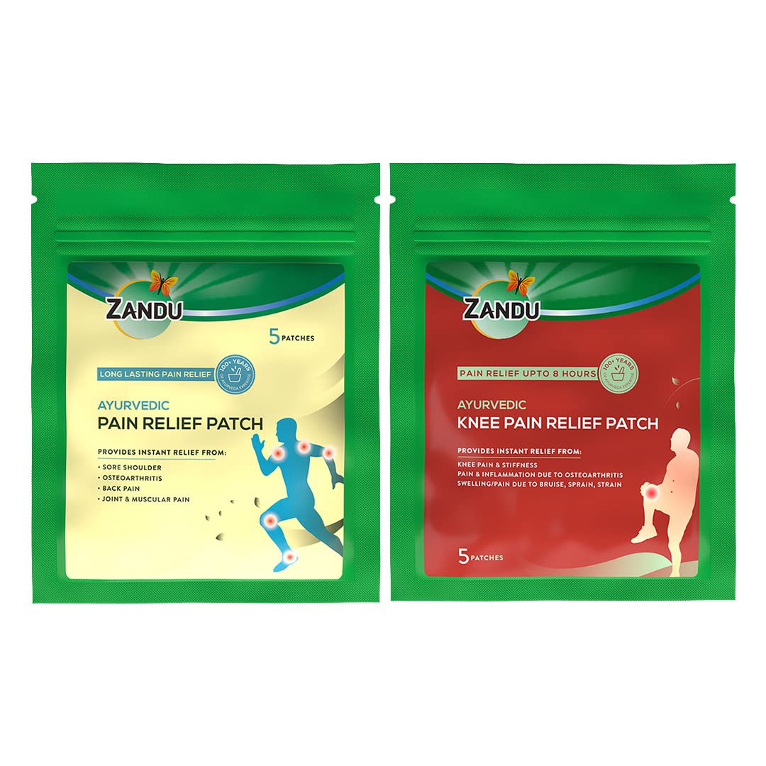 Zandu Ayurvedic Knee Pain Relief Patch + Ayurvedic Pain Relief Patch