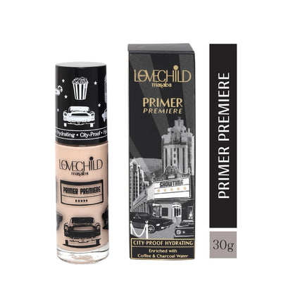 LoveChild Masaba Primer Premiere, City-Proof Hydrating, With Charcoal Water and Coffee, 30g