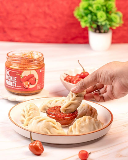 The Pickle Project Dalle Khursani Pickle 300g | Authentic Himalayan Red Chilli Achar in Mustard Oil | Handcrafted | No Preservatives | Darjeeling Special