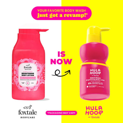 FoxTale Hula Hoop Brightening Body Lotion by Foxtale| Niacinamide + Kojic Acid + SPF30 | Moisturizes, Brightens, & Even Tones Skin | Prevents Tanning & Sun Damage | Light & Grease-Free | 200ml