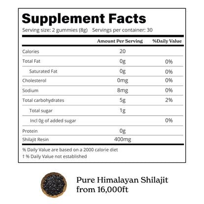 Better Alt Pure Himalayan Shilajit/Shilajeet Gummies with 100% Shilajit|Helps Muscle Recovery|Boosts Strength,Stamina & Improved energy|75%+ Fulvic Acid| Travel Friendly - Tamarind Flavor