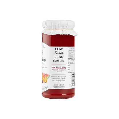 Orchard Lane Low Sugar Mixed Fruit Jam - 81% fruit- No preservatives or colours, only 7 calories per teaspoon | Nutritious spread FOR ALL AGES | Non-fattening jam- 280 grams